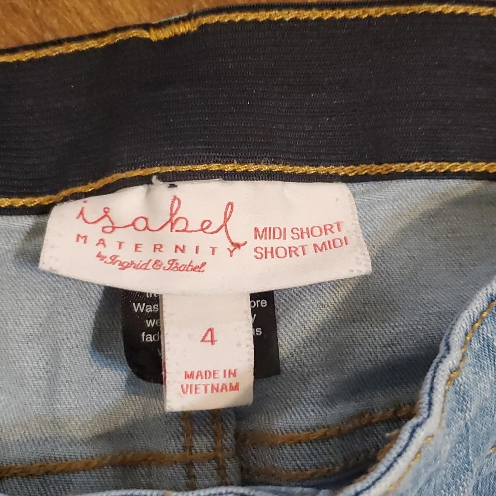 Isabel Denim Maternity Shorts